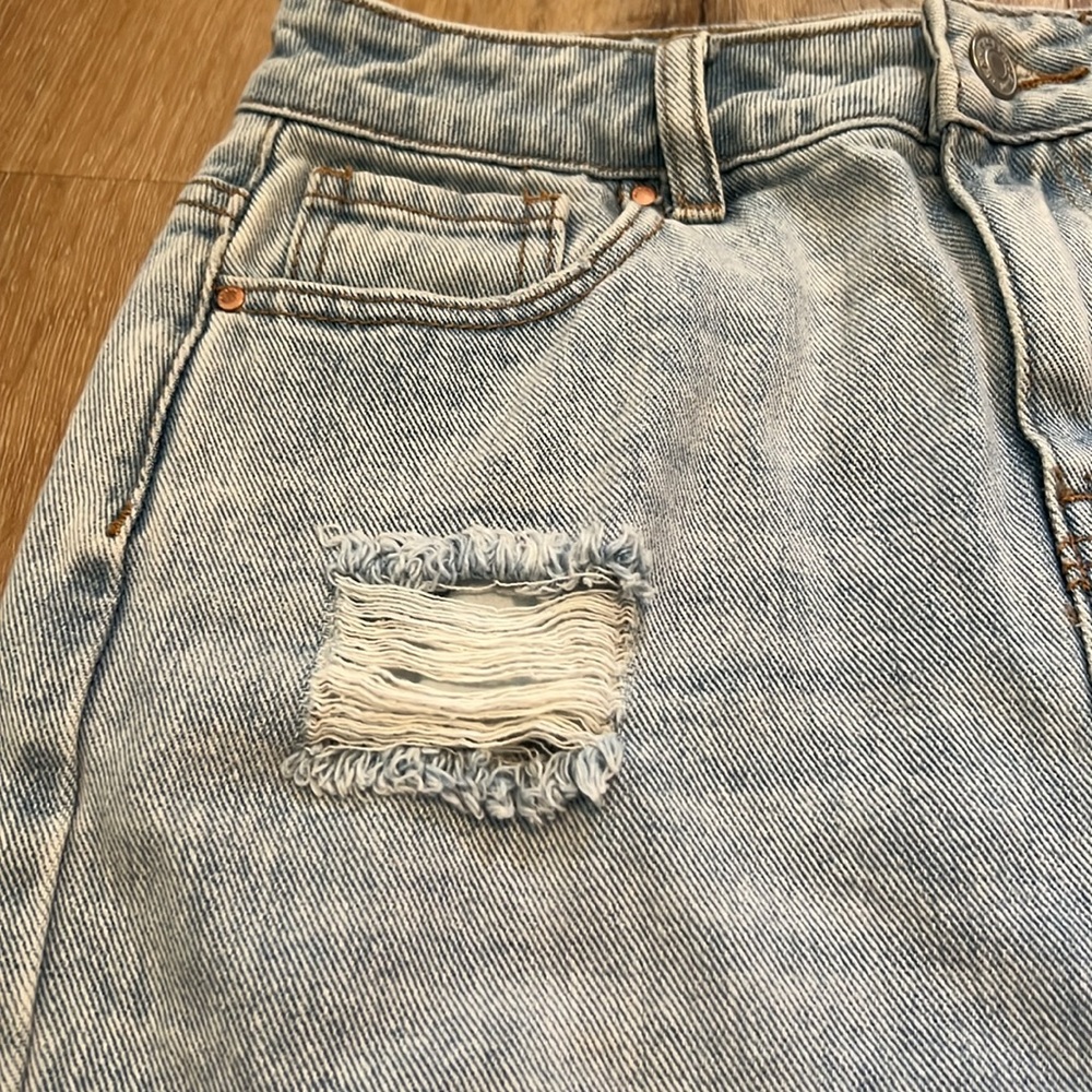 Pacsun distressed Jean skirt women’s size 23 - Picture 6 of 11
